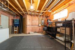 Basement storage with access to garage - 