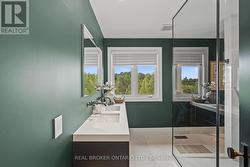 Victoria And Albert Lava Rock Tub In Ensuite - 
