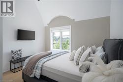 Vaulted ceiling with arch detail - 