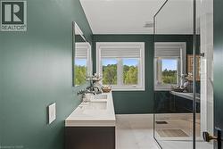 Victoria And Albert Lava Rock Tub In Ensuite Complete With Ceiling Mounted Filler - 