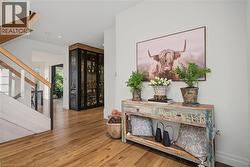 Foyer with ¾” hand scraped hardwood - 