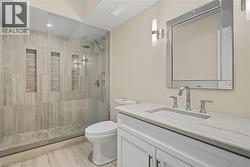 Full Basement Bathroom Complete With Custom Lazer Cut Tiles In Shower - 