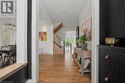 Foyer with ¾” hand scraped hardwood - 