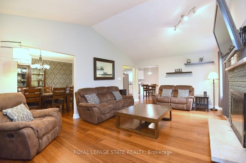 75 Josephine Drive, Hamilton, ON - Indoor Photo Showing Living Room With Fireplace