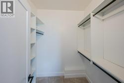 Primary bedroom walk-in closet with built-ins - 