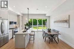 Kitchen island, quartz counters - 