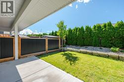 Fully fenced, irrigated, private back yard - 