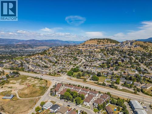 The drone view back down Hwy 33 towards Rutland. - 128-1651 Lynrick Road, Kelowna, BC 