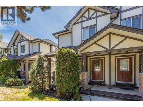 Front deck and entry into the living room area. - 128-1651 Lynrick Road, Kelowna, BC 