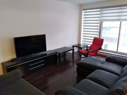 Living Room - 505-3455 Rue Drummond, Montréal (Ville-Marie), QC 