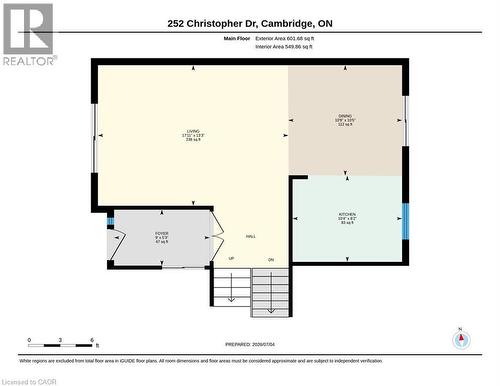 Main Level - 252 Christopher Drive, Cambridge, ON 