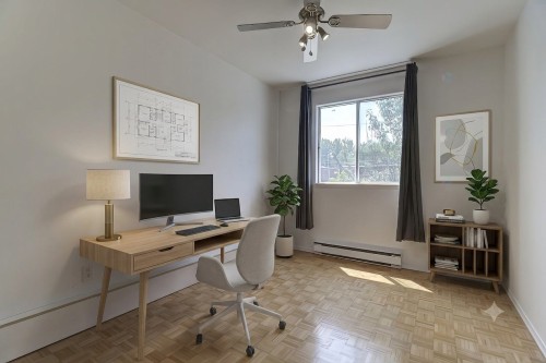 Chambre à coucher - 6045 Rue Jogues, Montréal (Le Sud-Ouest), QC - Indoor Photo Showing Office