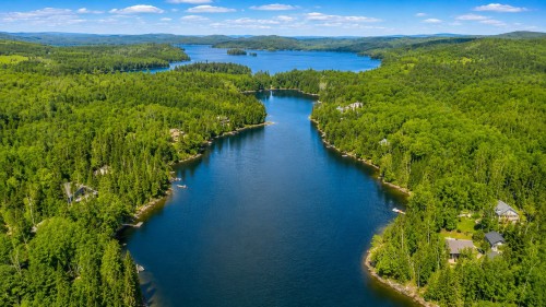 Photo aérienne - 128 Ch. Du Geai-Bleu, Duhamel, QC - Outdoor With Body Of Water With View