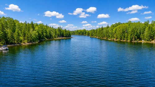 Photo aérienne - 128 Ch. Du Geai-Bleu, Duhamel, QC - Outdoor With Body Of Water With View