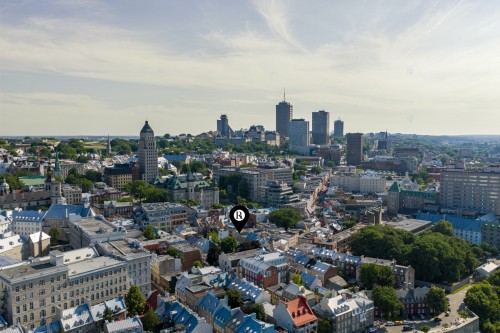 Aerial View - 2-28 Rue St-Flavien, Québec (La Cité-Limoilou), QC - Outdoor With View