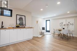 basement rec room with walk-up to yard - 