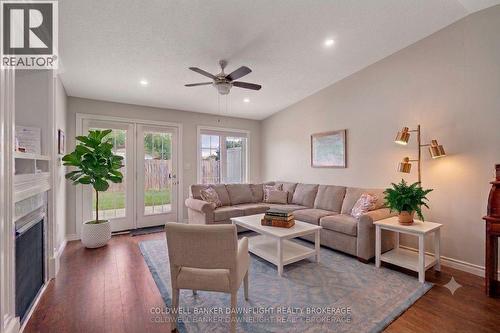 Virtually Staged- AI Generated - 40 Devon Drive, South Huron (Exeter), ON - Indoor Photo Showing Living Room With Fireplace