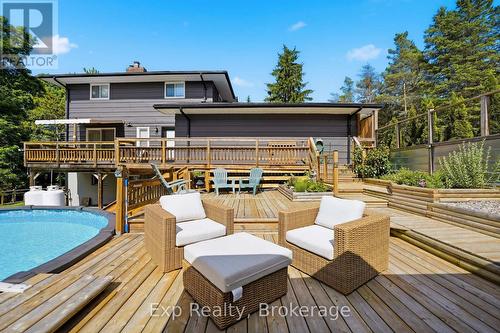 1852 Stockdale Road, Quinte West (Murray Ward), ON - Outdoor With Above Ground Pool With Deck Patio Veranda With Exterior