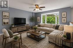 Digitally staged living room for ideas - 