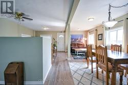 Natural flow between the dining and living areas - 
