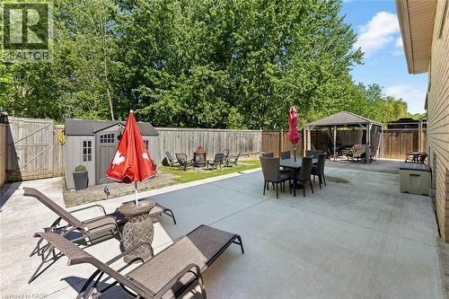 Large Patio and Fire Pit for Entertaining - 43 Thorold Avenue, Thorold, ON 