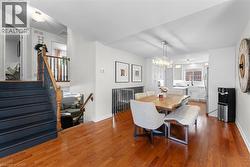 Dining Room Overlooking Lower Level Family Room - 