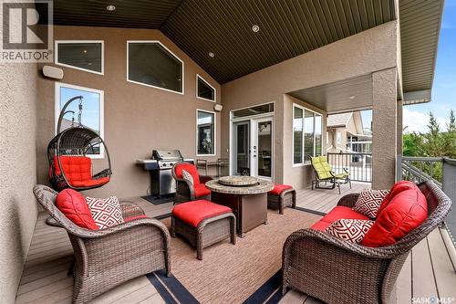 4127 Chuka Drive, Regina, SK - Outdoor With Deck Patio Veranda With Exterior