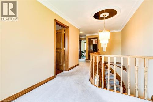 Upper-level hallway, broadloom. - 2560 Rugby Road, Mississauga, ON 