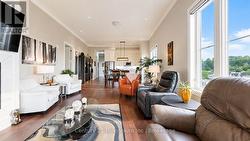 Open concept floor plan from living room to dining - 