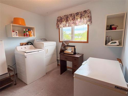 Third Bedroom currently used as Main floor Laundry - 80 Walker Avenue, Forrest, MB 