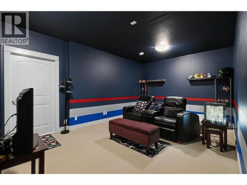 Basement level media room - 1115 Bentien Road, Kelowna, BC 