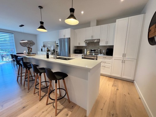 Kitchen - 303-800 Rue De St-Jovite, Mont-Tremblant, QC - Indoor Photo Showing Kitchen With Double Sink With Upgraded Kitchen