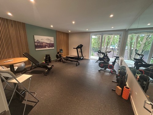Exercise Room - 303-800 Rue De St-Jovite, Mont-Tremblant, QC - Indoor Photo Showing Gym Room