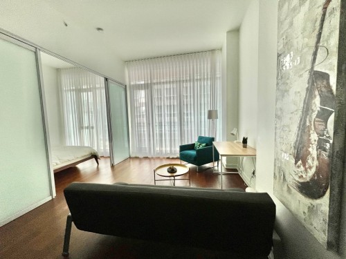 Living Room - 308-1155 Rue De La Montagne, Montréal (Ville-Marie), QC 