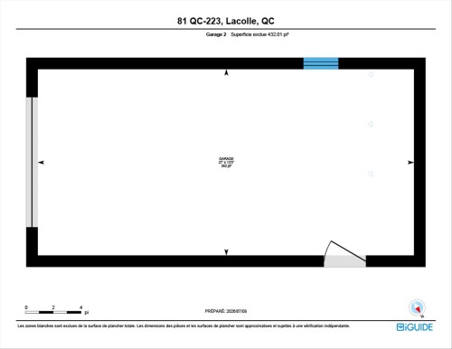 Plan (croquis) - 81Z Route 223, Lacolle, QC 