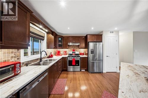 206 Meredith Way, Grey, ON - Indoor Photo Showing Kitchen With Double Sink