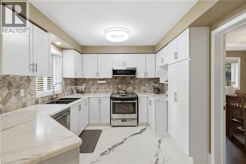 196 Harwood Road, Cambridge, ON - Indoor Photo Showing Kitchen With Double Sink With Upgraded Kitchen