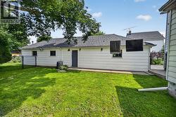 Completely fenced yard from back door - 
