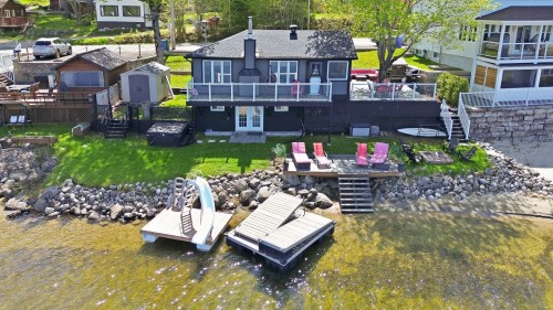 Vue d'ensemble - 614 Ch. Du Tour-Du-Lac, Lac-Simon, QC - Outdoor With Deck Patio Veranda