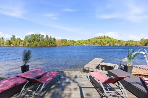 Terrasse - 614 Ch. Du Tour-Du-Lac, Lac-Simon, QC - Outdoor With Body Of Water With View