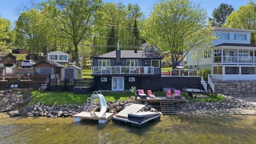 Bord de l'eau - 614 Ch. Du Tour-Du-Lac, Lac-Simon, QC - Outdoor With Body Of Water With Deck Patio Veranda