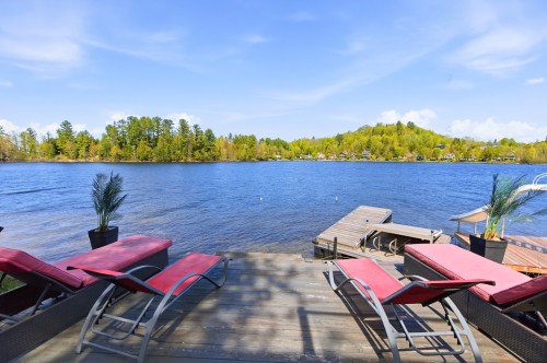 Terrasse - 614 Ch. Du Tour-Du-Lac, Lac-Simon, QC - Outdoor With Body Of Water With View