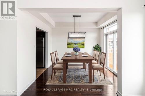 Virtually staged dining room - 22 - 45 Seabreeze Crescent, Hamilton, ON 