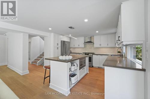 1273 Queen Victoria Avenue, Mississauga, ON - Indoor Photo Showing Kitchen With Stainless Steel Kitchen With Upgraded Kitchen