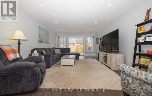 Living Room with W/O to Deck - 108 Stephenson Way, Minto, ON 