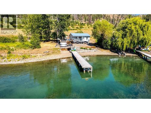 A 2 bedroom seasonal cabin on Lake Okanagan - 1 Imtil Road, Vernon, BC - Outdoor With Body Of Water