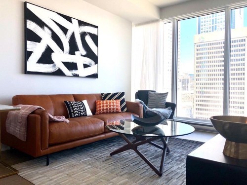 Living Room - 2112-1188 Rue St-Antoine O., Montréal (Ville-Marie), QC 