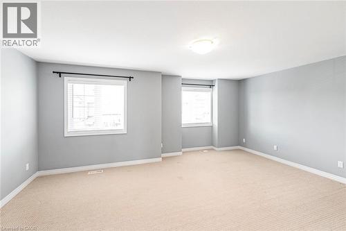 double window view of primary bedroom - 45 Seabreeze Crescent Unit# 22, Stoney Creek, ON 
