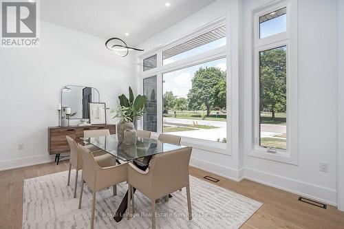 Formal Dining Room With Large Window - 310 Tuck Drive, Burlington (Shoreacres), ON 