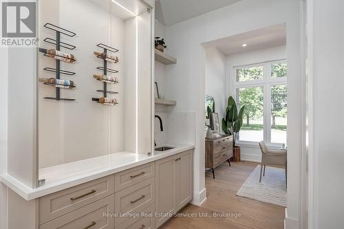 Butler's Servery With Wine Bottle Feature - 310 Tuck Drive, Burlington (Shoreacres), ON 